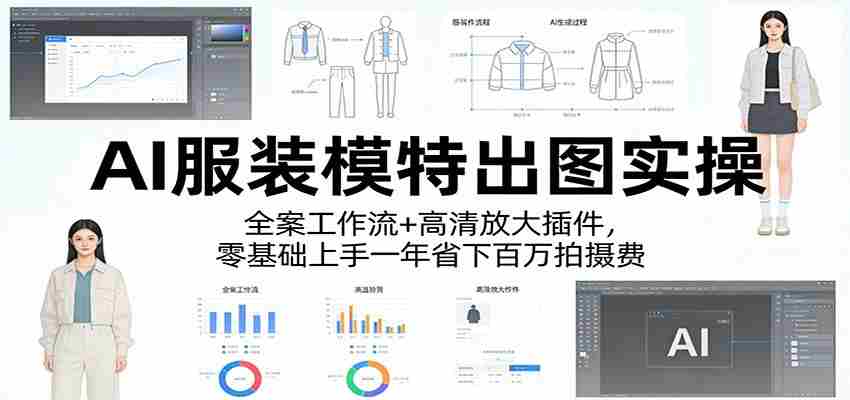 AI服装模特出图实操：全案工作流+ 高清放大插件，零基础上手一年省下百万拍摄费-任任的小木屋 - 热点知汇