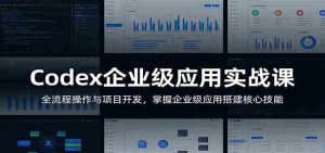 Codex企业级应用实战课：全流程操作与项目开发，掌握企业级应用搭建核心技能-任任的小木屋 - 热点知汇