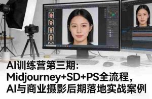 AI训练营第三期:Midjourney+SD+PS全流程,AI与商业摄影后期落地实战案例-任任的小木屋 - 热点知汇