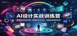 AI设计实战训练营:吃透MJ与SD工具,搭建设计工作流,实操品牌海报项目-任任的小木屋 - 热点知汇