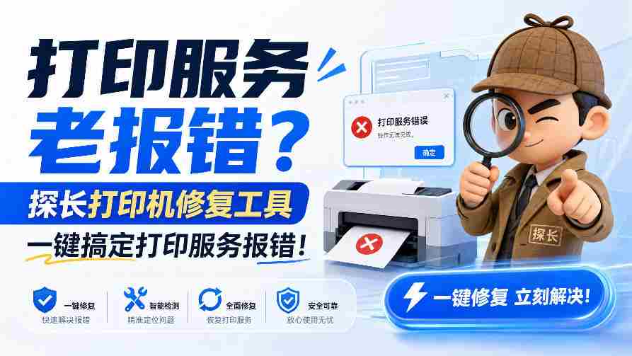 打印故障频繁困扰？探长神器一击即中，轻松解决打印服务难题！-任任的小木屋 - 热点知汇