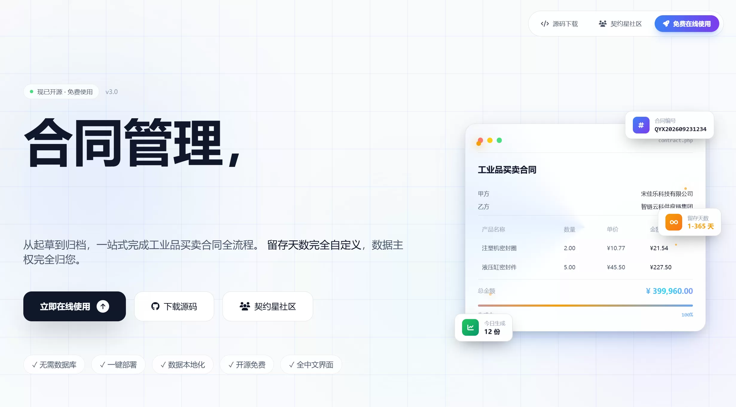 契约星-工业品买卖合同管理系统PHP源码-任任的小木屋 - 热点知汇