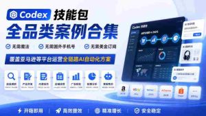 全方位Codex技能包案例汇编:轻松驾驭亚马逊等平台,一键实现全链路AI自动化,无需魔法、外卡、美元订阅-任任的小木屋 - 热点知汇