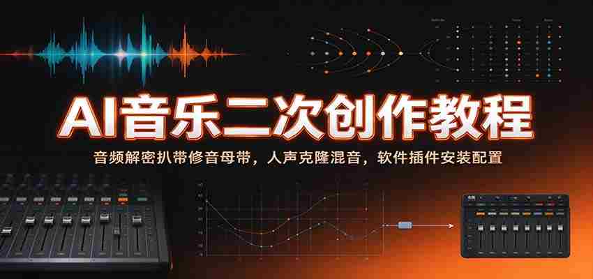 揭秘AI音乐创作秘籍：音频破解与母带修复，人声复制与混音技巧，软件插件安装与设置指南-任任的小木屋 - 热点知汇