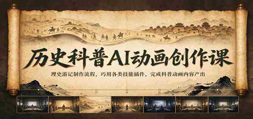 揭秘AI动画创作秘诀：历史科普之旅，掌握丰富插件技巧，轻松打造科普动画精品-任任的小木屋 - 热点知汇