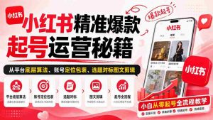 揭秘小红书爆款账号打造之道：算法解析、定位包装、选题剪辑，新手也能轻松入门-任任的小木屋 - 热点知汇