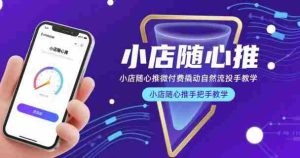 小店随心推微付费撬动自然流投手教学，小店随心推手把手教学（更新26年）-任任的小木屋 - 热点知汇