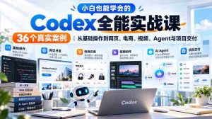 轻松掌握Codex全能技巧，实战解析36个案例，涵盖网页、电商、视频及项目交付全方位攻略-任任的小木屋 - 热点知汇