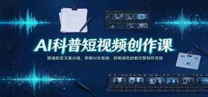揭秘AI短视频制作秘籍：精通配音文案及分镜技巧，轻松驾驭AI生成视频，全流程剪辑调色封面制作攻略-任任的小木屋 - 热点知汇