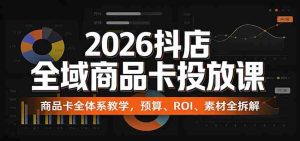 2026抖店全域商品卡投放课:商品卡全体系教学,预算、ROI、素材全拆解-任任的小木屋 - 热点知汇