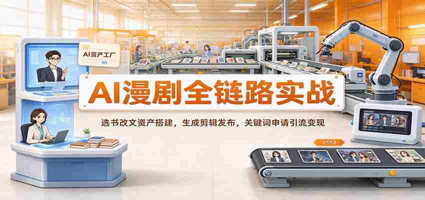 AI助力漫剧制作全流程解析：从选材改编到资源构建，再到剪辑发布与关键词推广变现-任任的小木屋 - 热点知汇