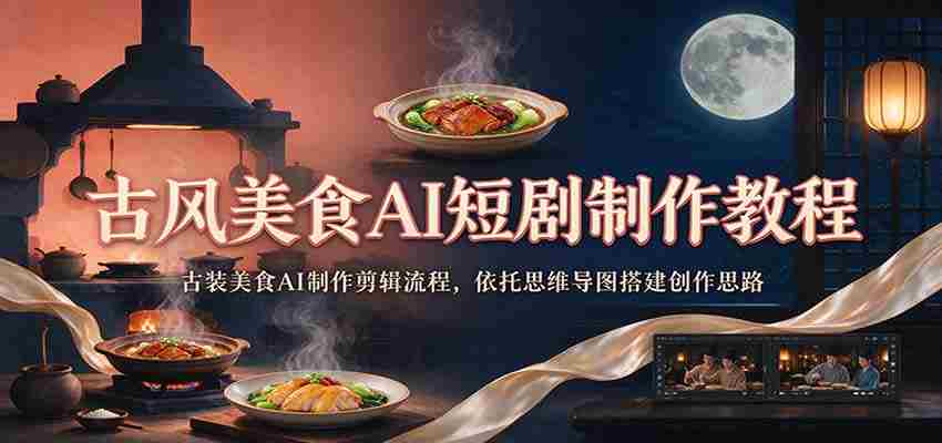 探寻古韵风味：AI助力古装美食短剧制作全攻略，思维导图引领创意搭建-任任的小木屋 - 热点知汇