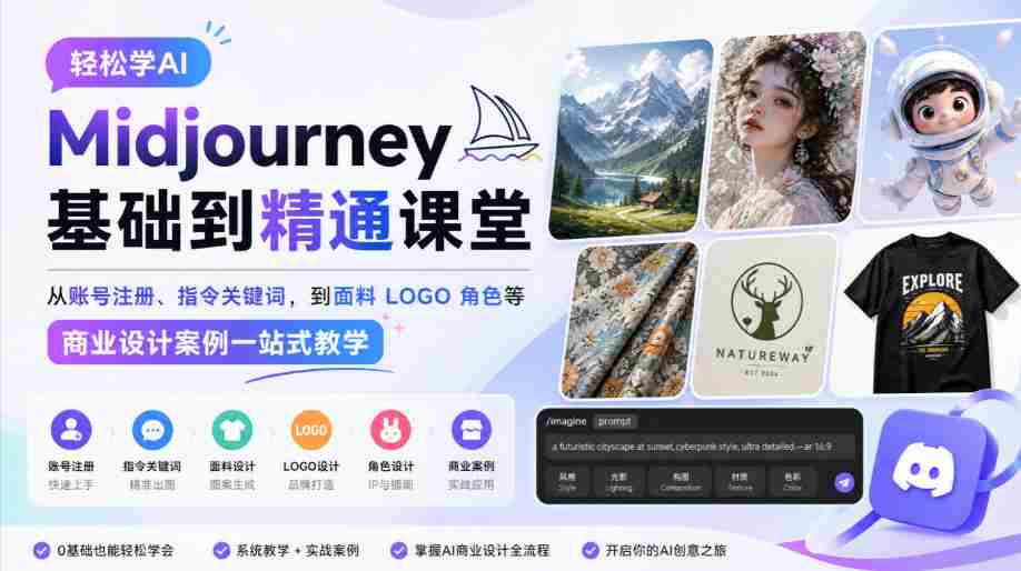 全面掌握AI Midjourney技能：从注册登录到商业案例实战教学-任任的小木屋 - 热点知汇