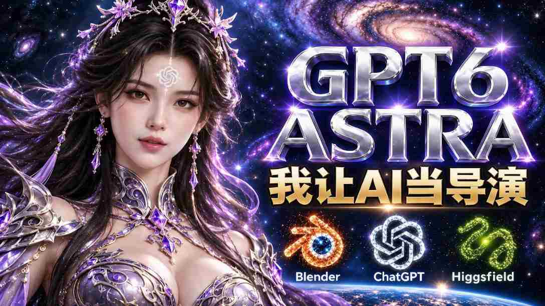引领GPT-6 Astra执掌镜头：Higgsfield与Blender联手创制30秒玄幻电影级剪辑杰作！-任任的小木屋 - 热点知汇
