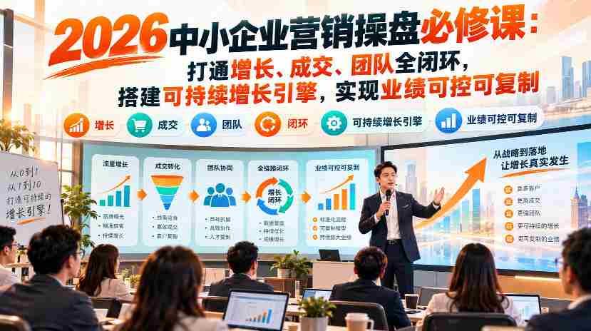 2026年中小企业营销攻略秘籍：全方位构建增长链、成交链、团队链，打造持续增长动力，确保业绩稳定与复制-任任的小木屋 - 热点知汇
