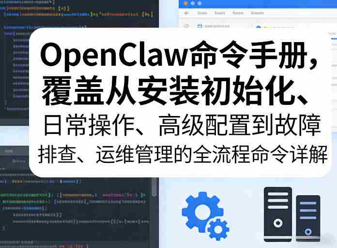OpenClaw命令手册，覆盖从安装初始化、日常操作、高级配置到故障排查、运维管理的全流程命令详解-任任的小木屋 - 热点知汇