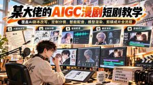 某大佬的AIGC漫剧短剧教学，覆盖AI剧本改写、定制分镜、智能配音、模型渲染、剪辑成片全流程-任任的小木屋 - 热点知汇