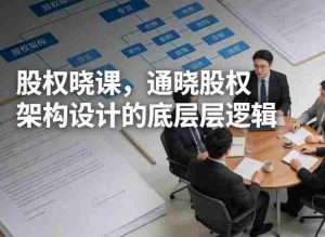 股权晓课，通晓股权架构设计的底层逻辑-任任的小木屋 - 热点知汇
