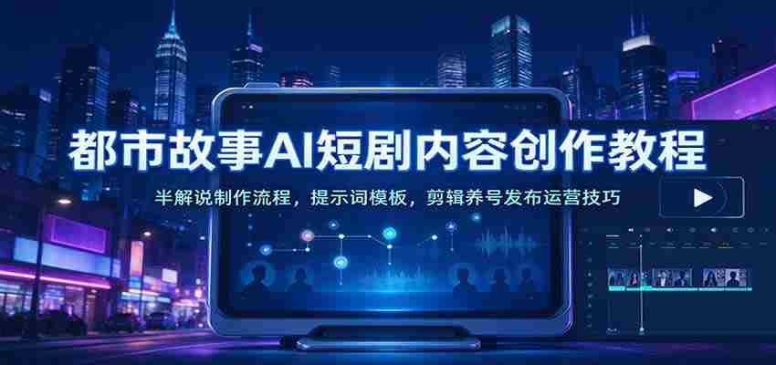 AI助力都市题材短剧创作指南:深度解析制作步骤、提示模板及剪辑推广策略-任任的小木屋 - 热点知汇