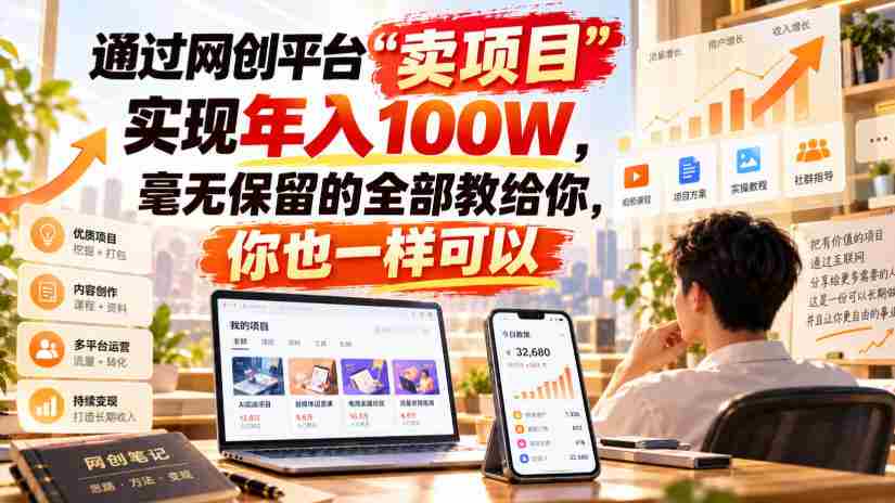 揭秘网络创业平台“项目销售”之道：轻松实现年薪百万，倾囊相授教你成功秘诀！-任任的小木屋 - 热点知汇