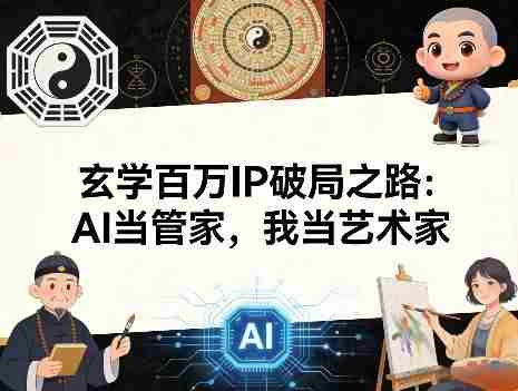 玄学百万IP破局之路：AI当管家，我当艺术家-任任的小木屋 - 热点知汇