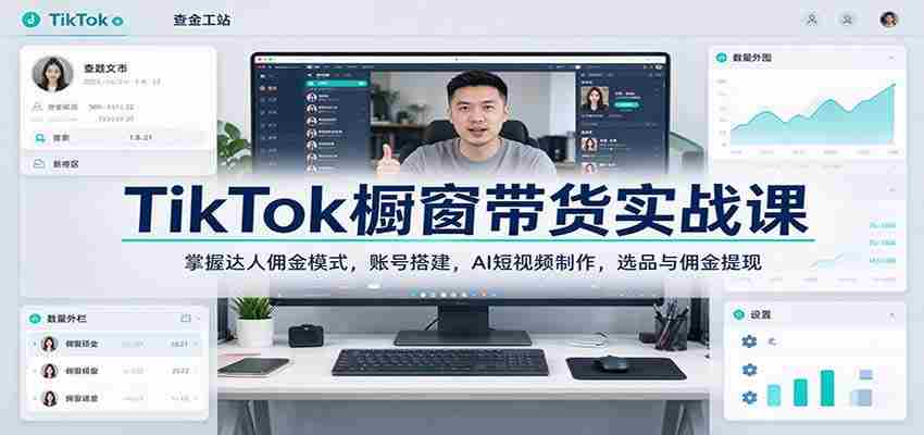揭秘TikTok带货攻略：深度解析网红分成机制，打造个人账号，AI短视频高效制作，精选商品与佣金轻松提取-任任的小木屋 - 热点知汇