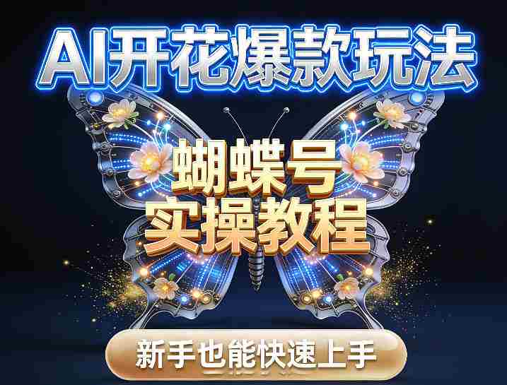 AI开花爆款玩法，蝴蝶号实操教程，新手也能快速上手-任任的小木屋 - 热点知汇