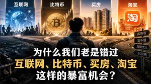揭秘：为何屡次错失互联网、比特币、房地产、淘宝等致富良机？-任任的小木屋 - 热点知汇
