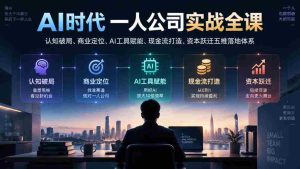 AI时代一人公司实战全课|认知破局、商业定位、AI工具赋能、现金流打造、资本跃迁五维落地体系-任任的小木屋 - 热点知汇