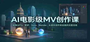 AI电影级MV创作课：运用GPT6、即梦、Suno、Blender，从音乐创作到运镜的完整流程-任任的小木屋 - 热点知汇
