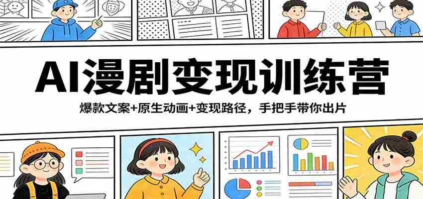 AI漫剧变现训练营：爆款文案+原生动画+变现路径，手把手带你出片-任任的小木屋 - 热点知汇
