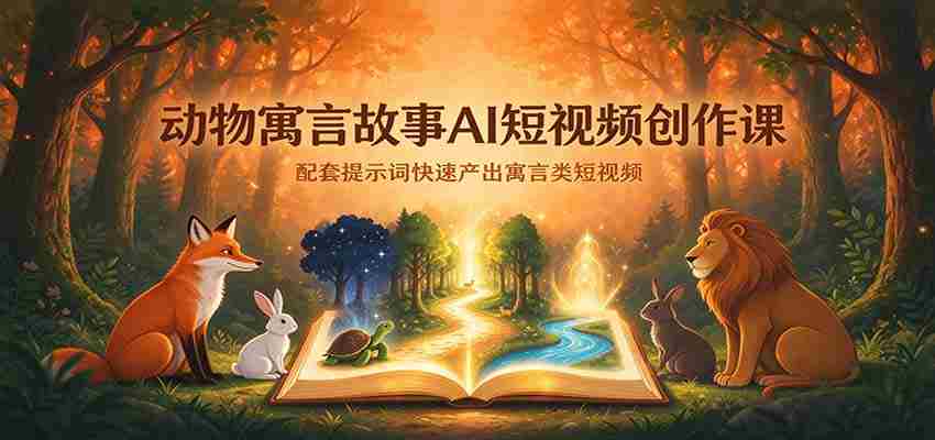 AI赋能寓言故事短视频制作：跟随提示词高效产出动物寓言短片-任任的小木屋 - 热点知汇