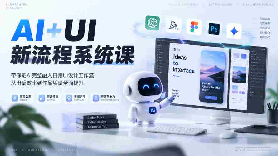 零水印】探索AI与UI结合新途径：全面升级设计工作流，高效提升出稿与作品质量（2026年春季课程第4期）-任任的小木屋 - 热点知汇