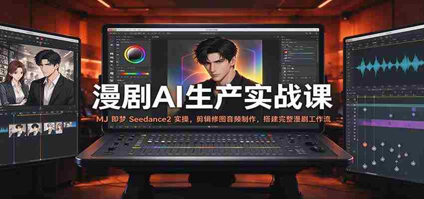 漫剧AI生产实战课：MJ 即梦 Seedance2 实操，剪辑修图音频制作，搭建完整漫剧工作流-任任的小木屋 - 热点知汇
