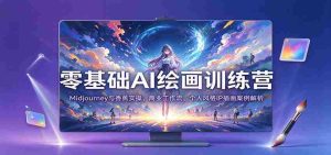 零基础AI绘画训练营：Midjourney与香蕉实操，商业工作流，个人风格IP插画案例解析-任任的小木屋 - 热点知汇