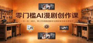 零门槛AI漫剧创作课：一文一生一成片，单工作流搞定脚本生图配音剪辑全套制作-任任的小木屋 - 热点知汇