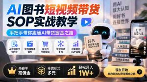 揭秘AI图书短视频带货攻略:全方位实操教程,助你轻松月入过万,多渠道高收益,一招掌握AI掘金秘籍-任任的小木屋 - 热点知汇