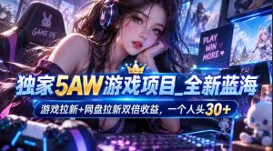 揭秘：5AW游戏蓝海策略，一箭双雕网盘拉新，每新增一位玩家即享30米丰厚回报-任任的小木屋 - 热点知汇