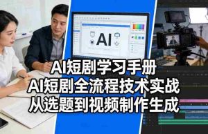 AI短剧学习手册，AI短剧全流程技术实战，从选题到视频制作生成-任任的小木屋 - 热点知汇