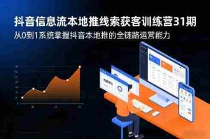 抖音信息流本地推线索获客训练营31期,从0到1系统掌握抖音本地推的全链路运营能力-任任的小木屋 - 热点知汇