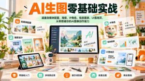 初学者轻松掌握AI生图,一站式打造自媒体配图、创意海报、角色设定、信息可视化及UI页面设计技能-任任的小木屋 - 热点知汇