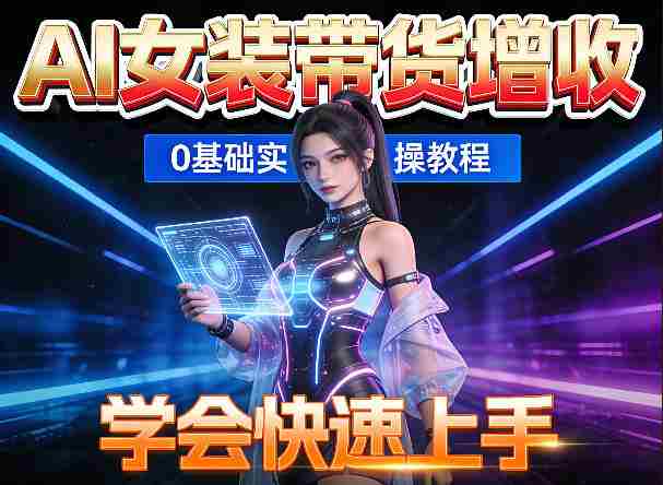 AI女装图文带货增收，零成本免费工具助力，轻松学会快速上手-任任的小木屋 - 热点知汇