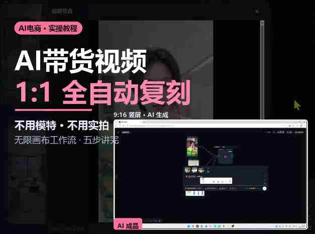 AI赋能带货新潮流：无需模特与实拍，复刻视频制作全攻略-任任的小木屋 - 热点知汇