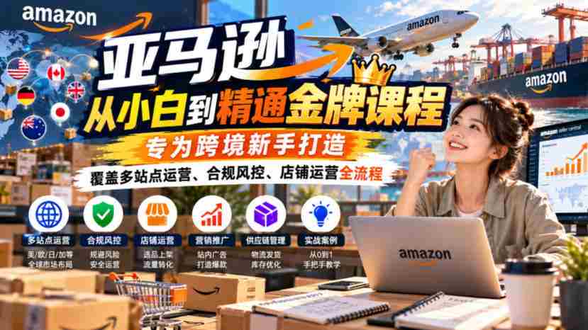 解锁跨境电商高手之路:亚马逊小白进阶指南,全面解析多平台运营、合规策略与店铺管理全链条-任任的小木屋 - 热点知汇