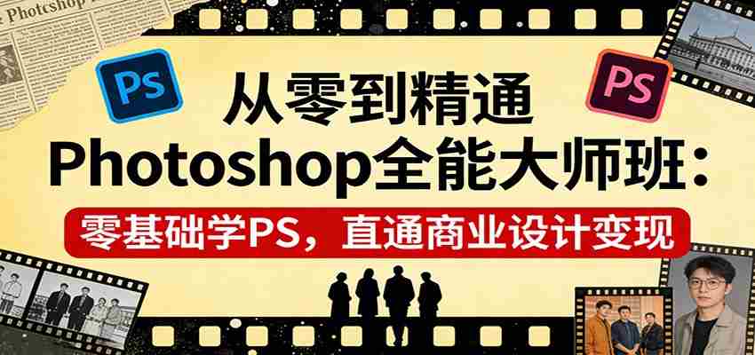 从零到精通Photoshop全能大师班：零基础学PS，直通商业设计变现-任任的小木屋 - 热点知汇
