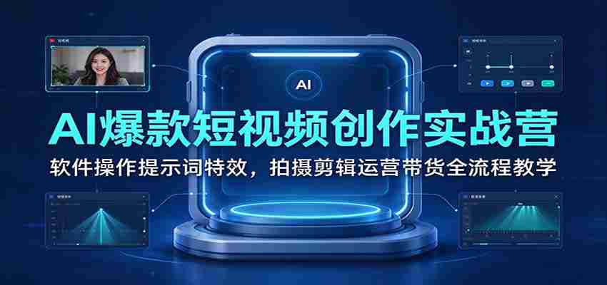 短视频制作神器：AI助力爆款视频，全面解析软件技巧、拍摄剪辑及运营带货之道-任任的小木屋 - 热点知汇