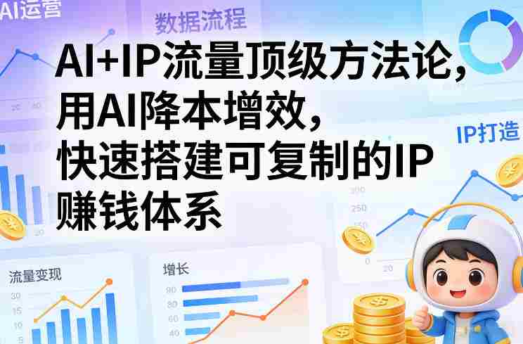 AI+IP流量顶级方法论,用AI降本增效,快速搭建可复制的IP賺钱体系-任任的小木屋 - 热点知汇