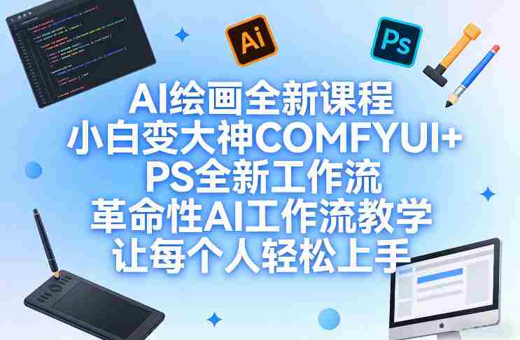 AI绘画全新课程，小白变大神COMFYUI+PS全新工作流，革命性AI工作流教学，让每个人轻松上手-任任的小木屋 - 热点知汇