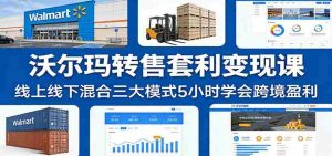 沃尔玛转售套利变现课：线上线下混合三大模式5小时学会跨境盈利-任任的小木屋 - 热点知汇
