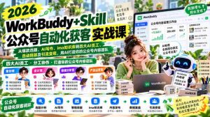 2026年WorkBuddy+Skill公众号引流攻略：AI赋能，从选题爆款到自动变现，构建高效内容矩阵-任任的小木屋 - 热点知汇
